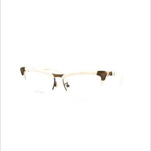 Gucci Womens Cat Eye White White Transparent Fashion Designer Eyewear